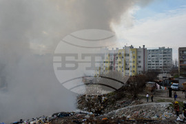 Хасково - сметище - пожар