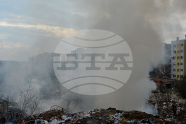 Хасково - сметище - пожар