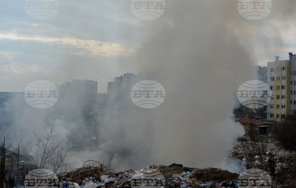 Хасково - сметище - пожар