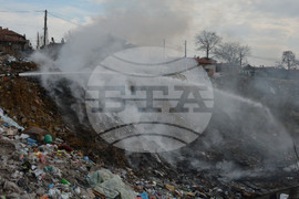 Хасково - сметище - пожар