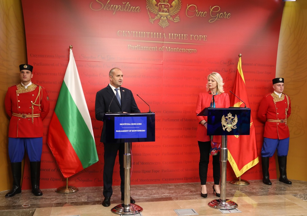 Румен Радев: Двустранните отношения между България и Черна гора са с поглед към общото европейско бъдеще на двете държави