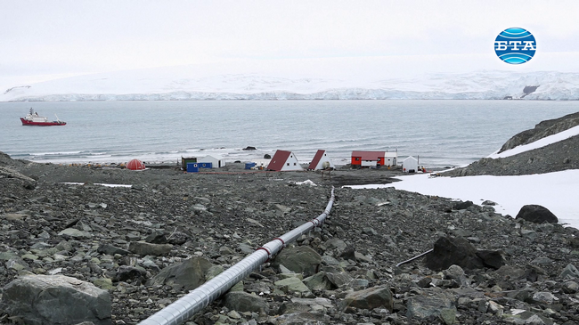 Ново водопроводно трасе се изгражда в района на българската антарктическа станция „Св. Климент Охридски“