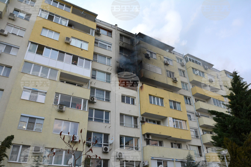 Хасково - жилищен блок - пожар