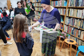 Видин - Христина Богданова - родственица на Левски - среща с ученици