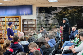 Видин - Христина Богданова - родственица на Левски - среща с ученици