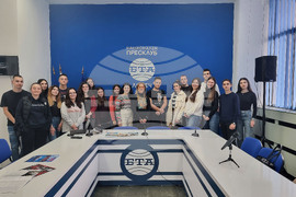 Национален пресклуб на БТА Ловеч - ученици - посещение