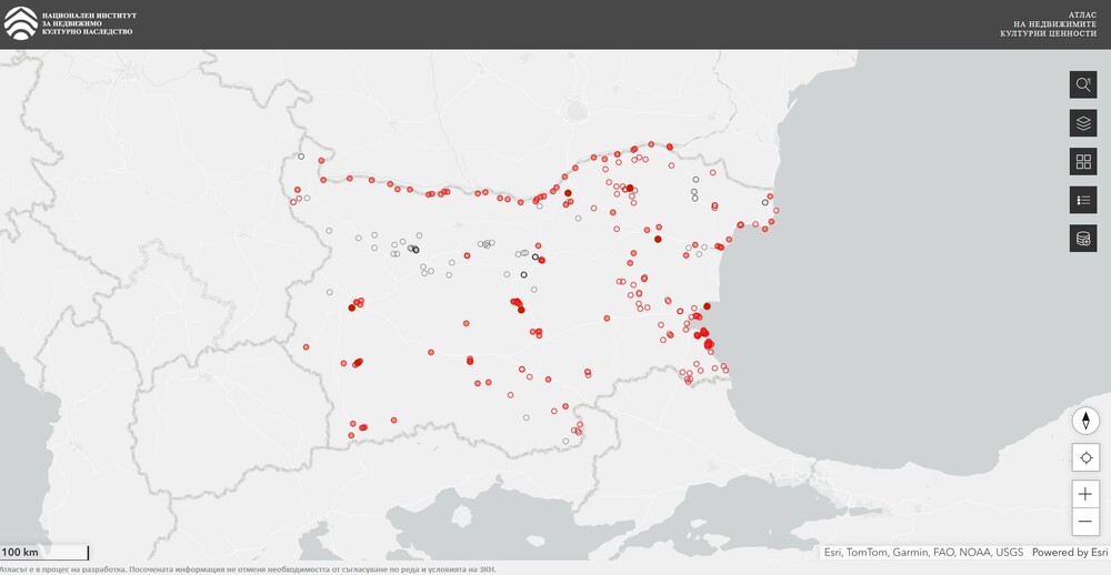НИНКН: Атласът на недвижимото културно наследство на България е онлайн от днес