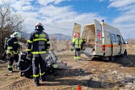 Село Мухово - Пактическо учение на тема „Действия при пътнотранспортно произшествие