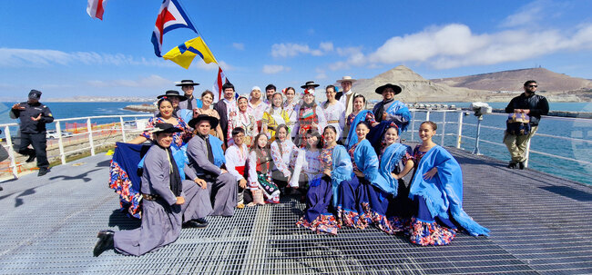  Аржентина - Комодоро Ривадавия - НИК 421 - официално посрещане