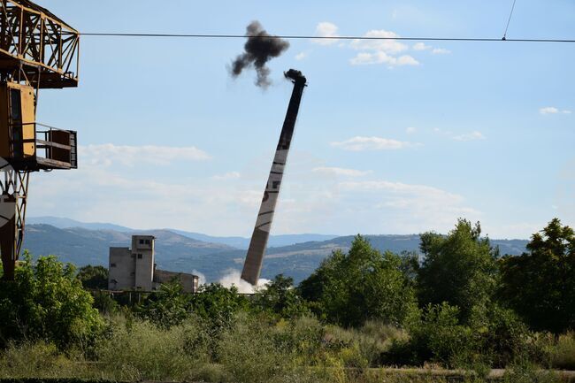 Благоевград - комин - взривяване