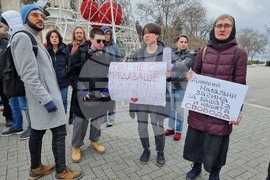 Варна - бдение в памет на Алексей Навални