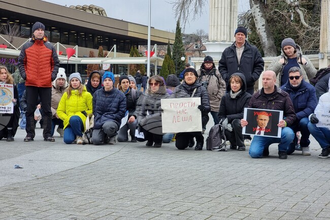 Варна - бдение в памет на Алексей Навални