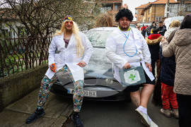 Бургас - кукерски игри - благотворителност