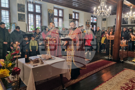 Варна - храм „Св. Архангел Михаил“ - заупокойна молитва за Левски