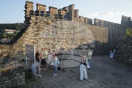 Велико Търново - журналисти - България - Република Северна Македония - „Време за разговор“ - резерват „Царевец”