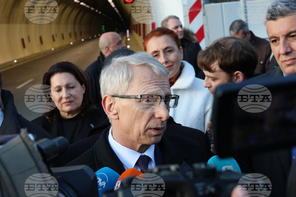 Благоевград - АМ Струма - тунел „Железница“ - Николай Денков - брифинг