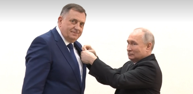 ФЕНА: Милорад Додик разговаря с Путин, противопоставя се на западните санкции срещу Русия и на присъединяването на Босна и Херцеговина към НАТО