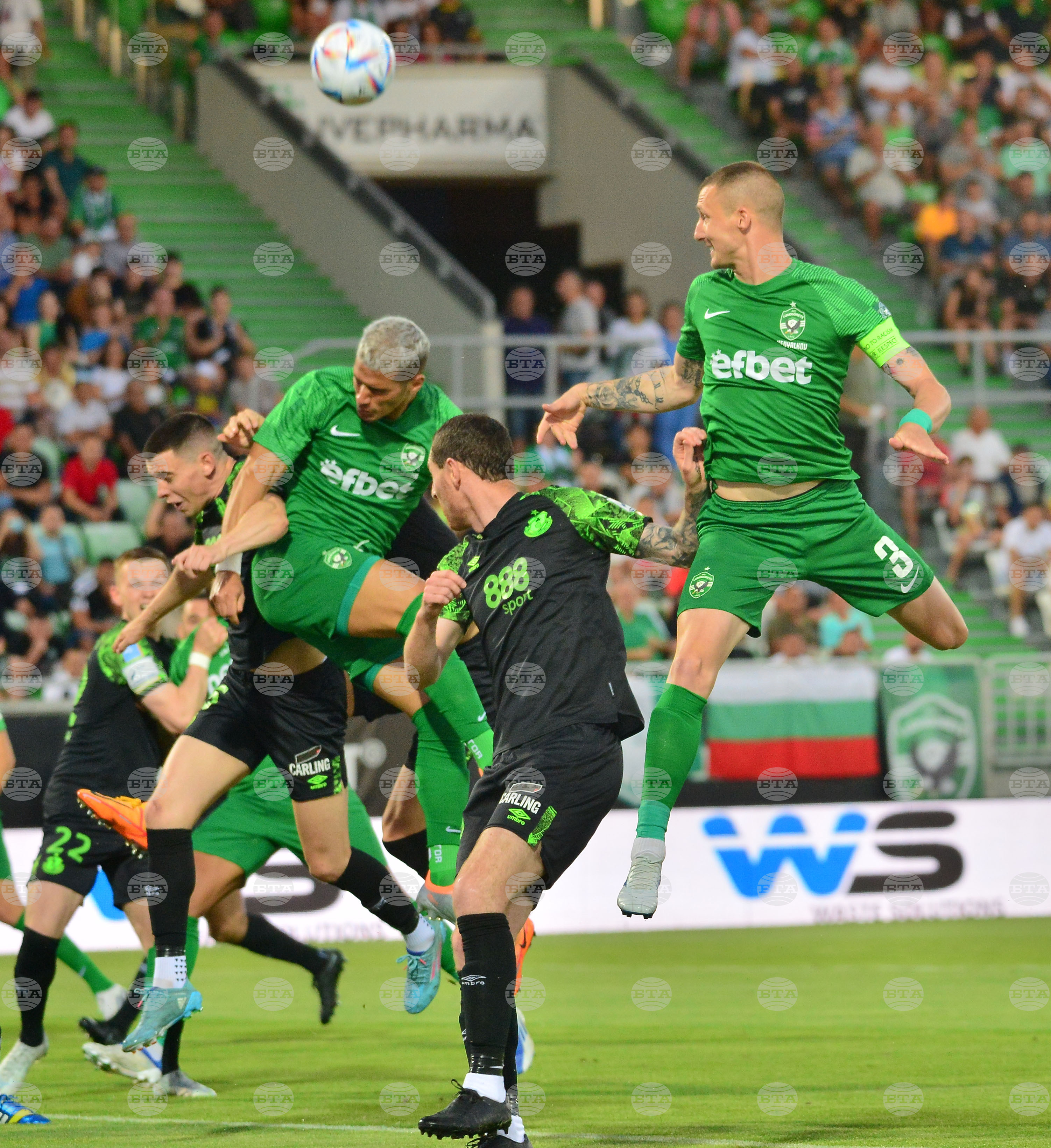 Разград - футбол - Лудогорец - Шамрок Роувърс