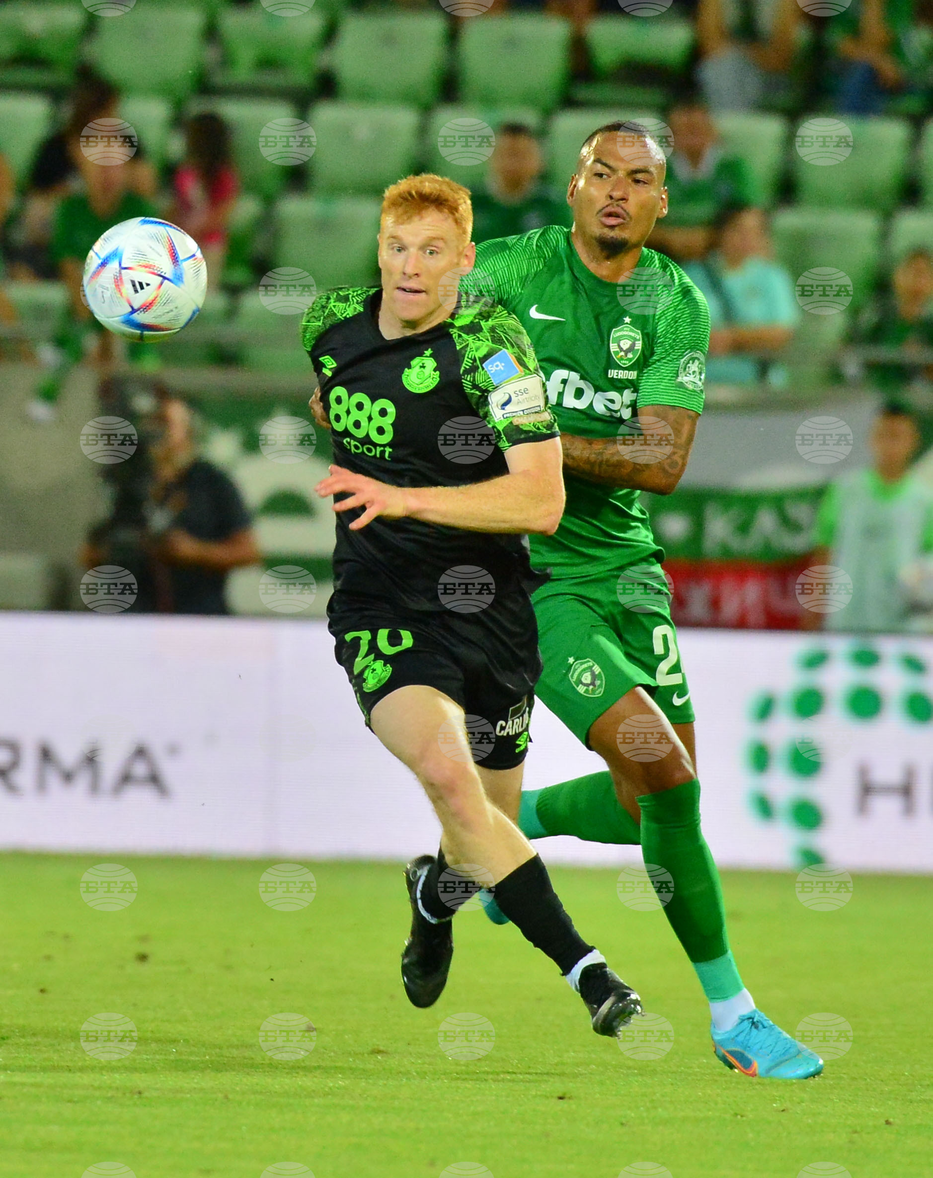 Разград - футбол - Лудогорец - Шамрок Роувърс