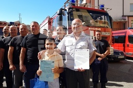 Сливен - пожарна - Константин Георгиев - грамота 