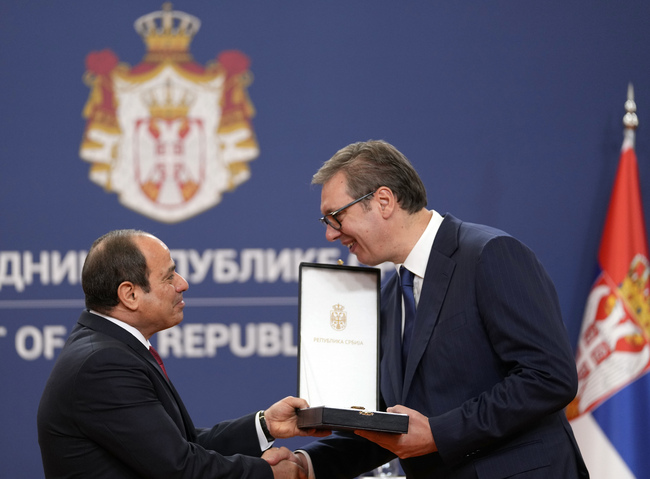 Президентът на Египет Абдел Фатах ас Сиси заяви, че очаква укрепване на сътрудничеството със Сърбия във всички области