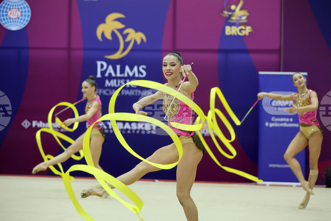 Официално контролно на националния отбор по художествена гимнастика