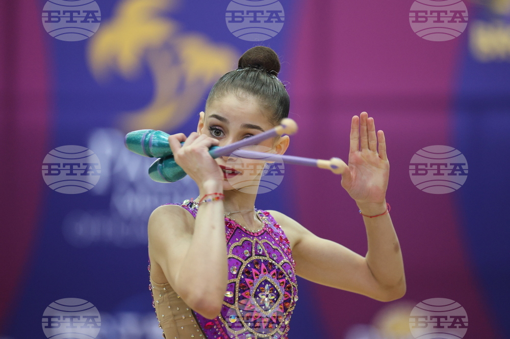 Официално контролно на националния отбор по художествена гимнастика