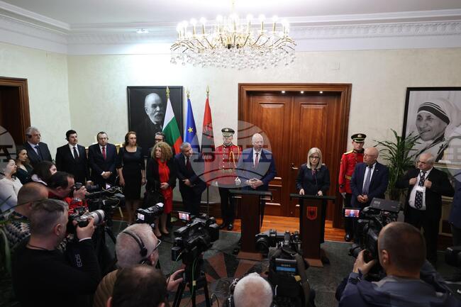 Република Албания - Росен Желязков - Линдита Никола - пресконференция