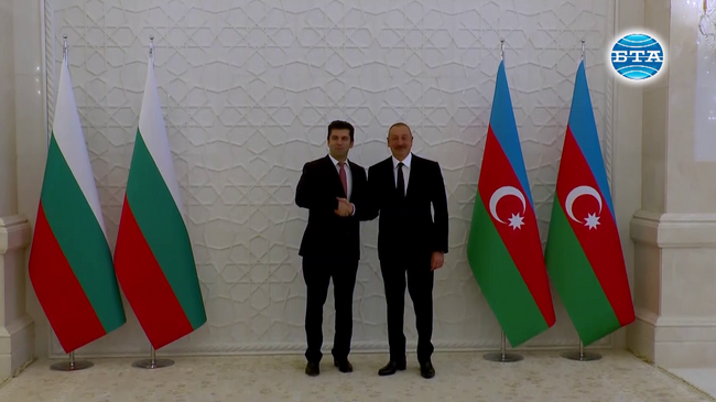 Стратегическото партньорство между България и Азербайджан ще продължи да се развива активно потвърдиха премиерът в оставка Кирил Петков и президентът Илхам Алиев на среща в Баку
