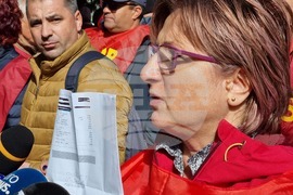 Румъния - служители на пощи - протест