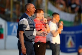 Футбол - Лигата на конференциите - Левски - ПАОК Солун. На снимката: Станимир Стоилов.