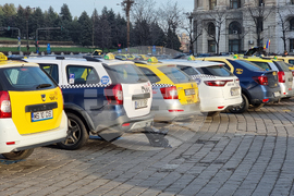 Румъния - протест - таксиметрови шофьори