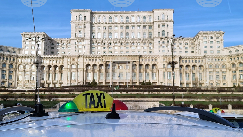 Румъния - протест - таксиметрови шофьори