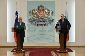 Румен Радев - Наташа Пирц Мусар - пресконференция