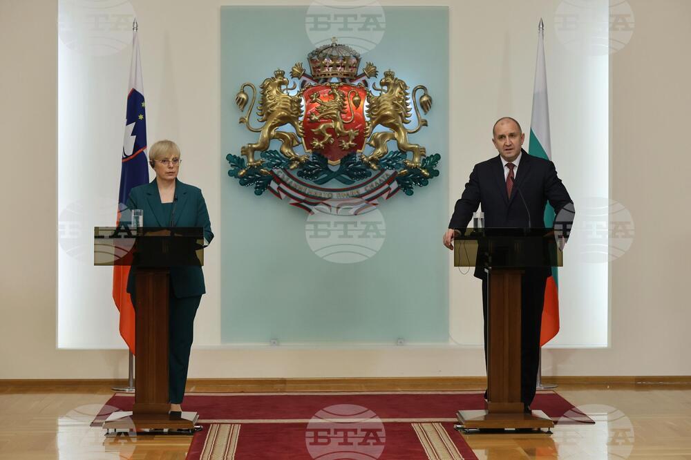 Румен Радев - Наташа Пирц Мусар - пресконференция