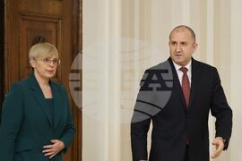 Румен Радев - Наташа Пирц Мусар - пресконференция