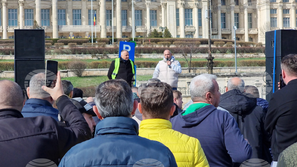 Румъния - протест - таксиметрови шофьори