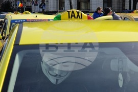 Румъния - протест - таксиметрови шофьори