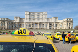 Румъния - протест - таксиметрови шофьори