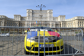 Румъния - протест - таксиметрови шофьори