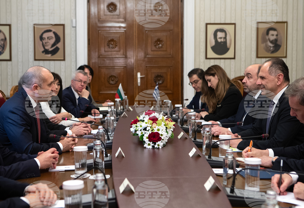 President Radev Meets with Greek Foreign Minister Gerapetritis