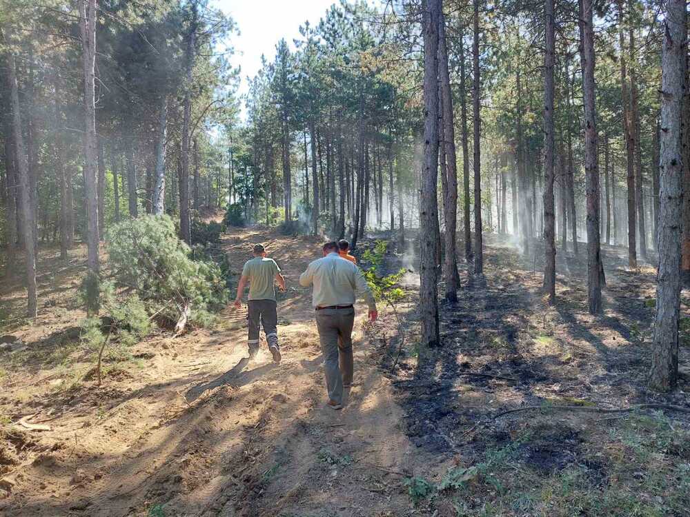Село Калугерово - пожар - гасене