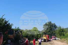 Село Калугерово - пожар - гасене