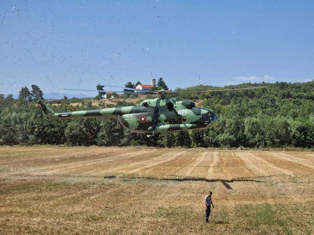 Село Калугерово - пожар - гасене