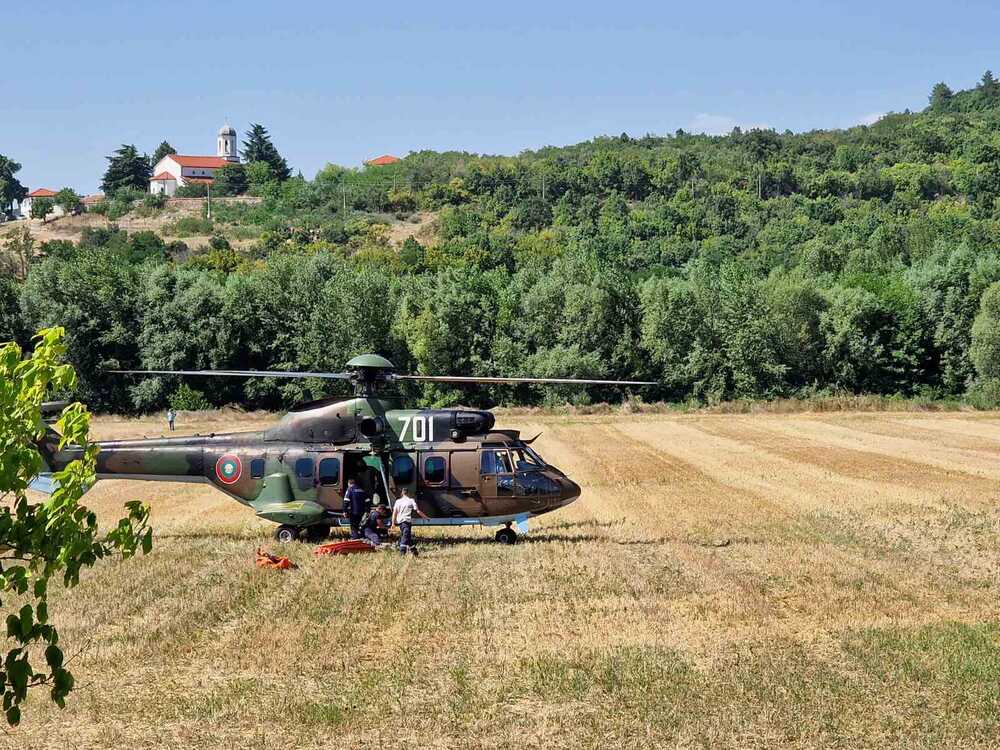 Село Калугерово - пожар - гасене