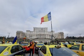 Румъния - таксиметрови шофьори - протест