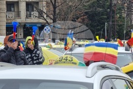 Румъния - таксиметрови шофьори - протест