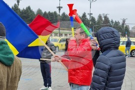 Румъния - таксиметрови шофьори - протест