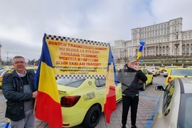Румъния - таксиметрови шофьори - протест