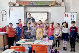 Габрово - първокласници - светлоотразителни мечета - акция